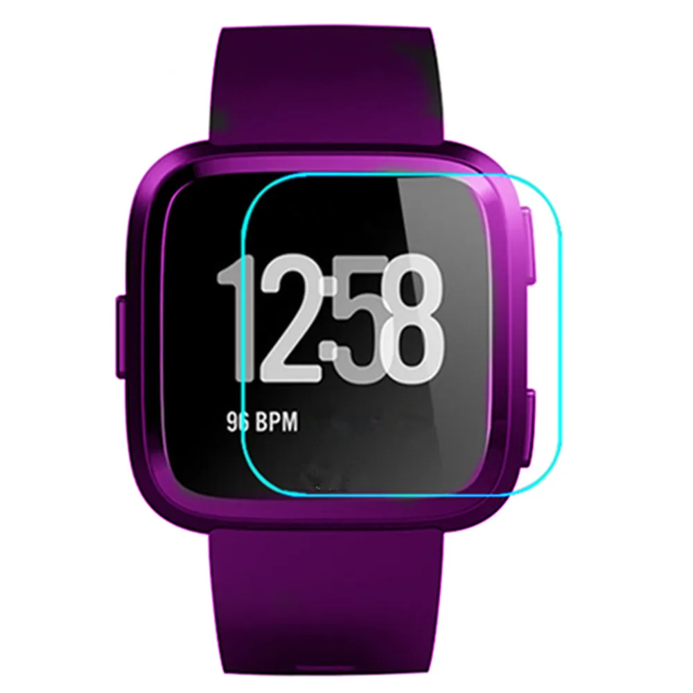 2pcs HD Tempered Glass 9H 2.5D Premium Screen Protector Film For Fitbit Versa SmartWatch Band