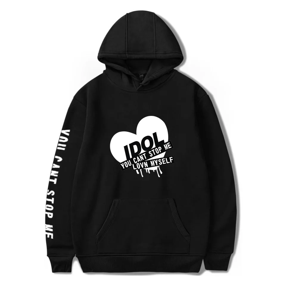 Новая Мода Kpop Bangtan толстовка с капюшоном IDOL You Can't Stop Me Love Women Boys | Женские толстовки и свитшоты -4001151273363
