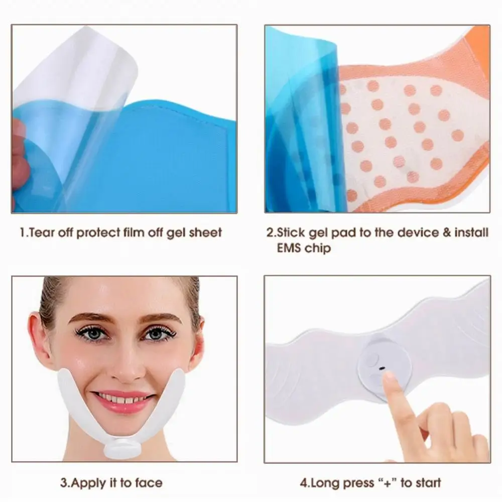 2020 EMS Массажер для лифтинга лица электрическая стимуляция нерва V похудения