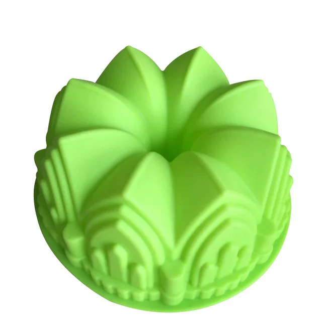 

Silicone Big Cake Molds Flower Crown Shape Cake Bakeware Baking Tools 3D Bread Pastry Mould Pizza Pan DIY Birthday Wedding Party