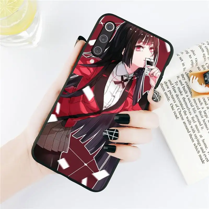 

Cartoon Kakegurui Jabami Yumeko Anime Phone Cases For Xiaomi Redmi note 7 8 9 t k30 max3 9 s 10 pro lite Luxury brand