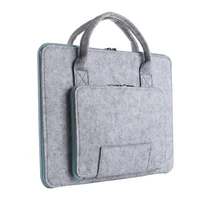laptop bag super light solid wool felt handbag for 11 13 5inch macbook lenovo dell hp asus computer bag men women