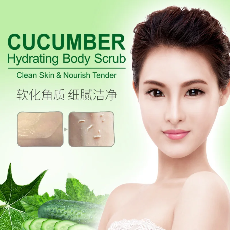 

cucumber Peeling Cream Scrub Gel Natural Exfoliating Facial Whitening Brightening Face Exfoliator Peeling Facial Cleanser