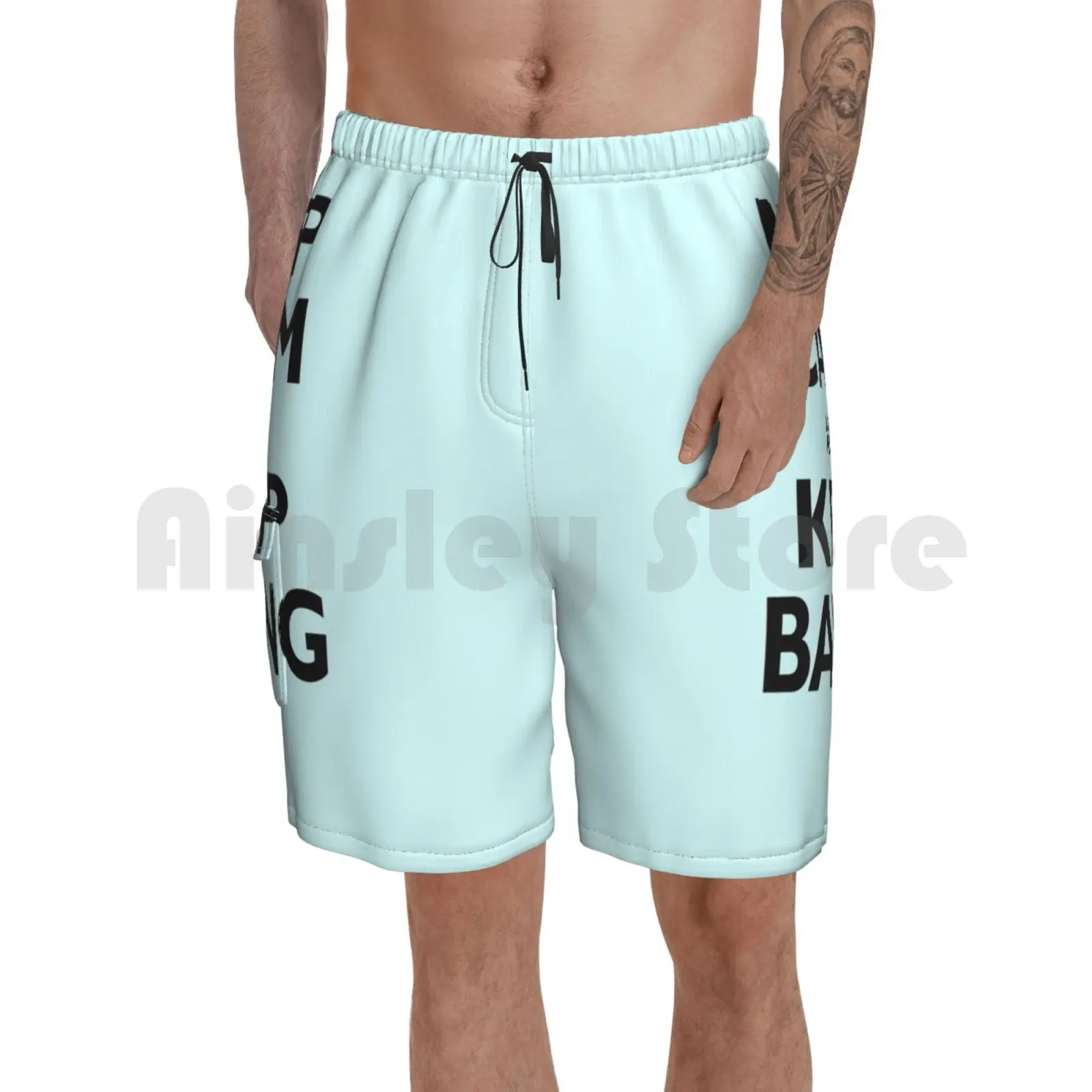 

Пляжные шорты для выпечки «Keep Calm»