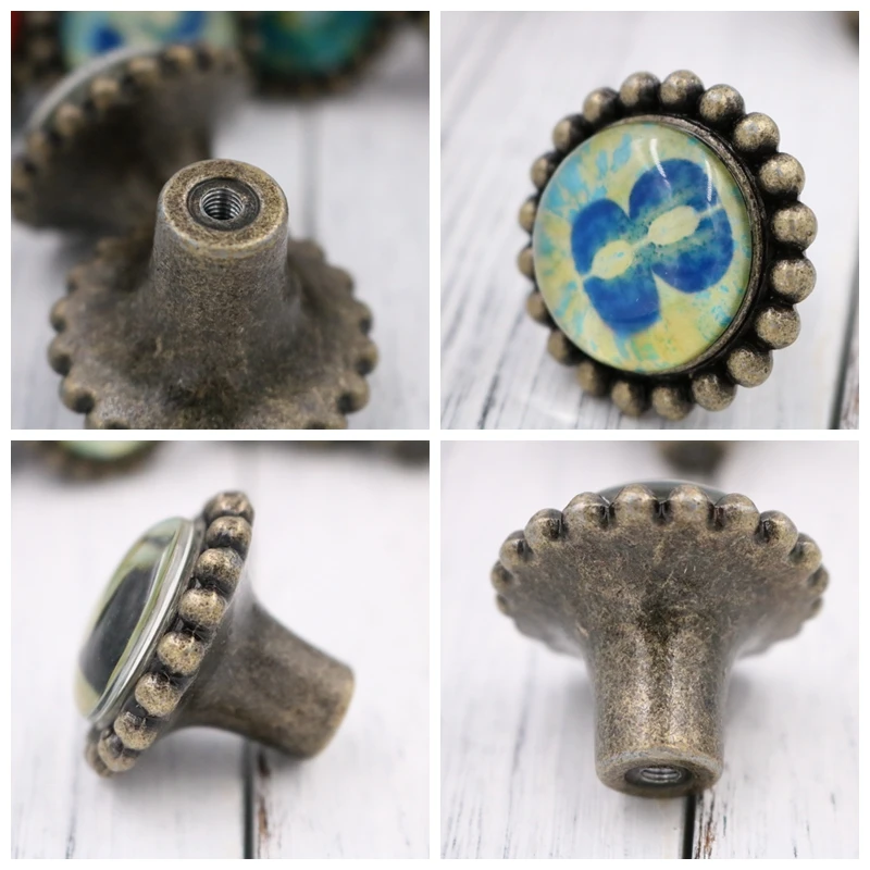 Мебель кухонный шкаф Ретро стиль хрустальный ящик для шкафа шкафчик ручка