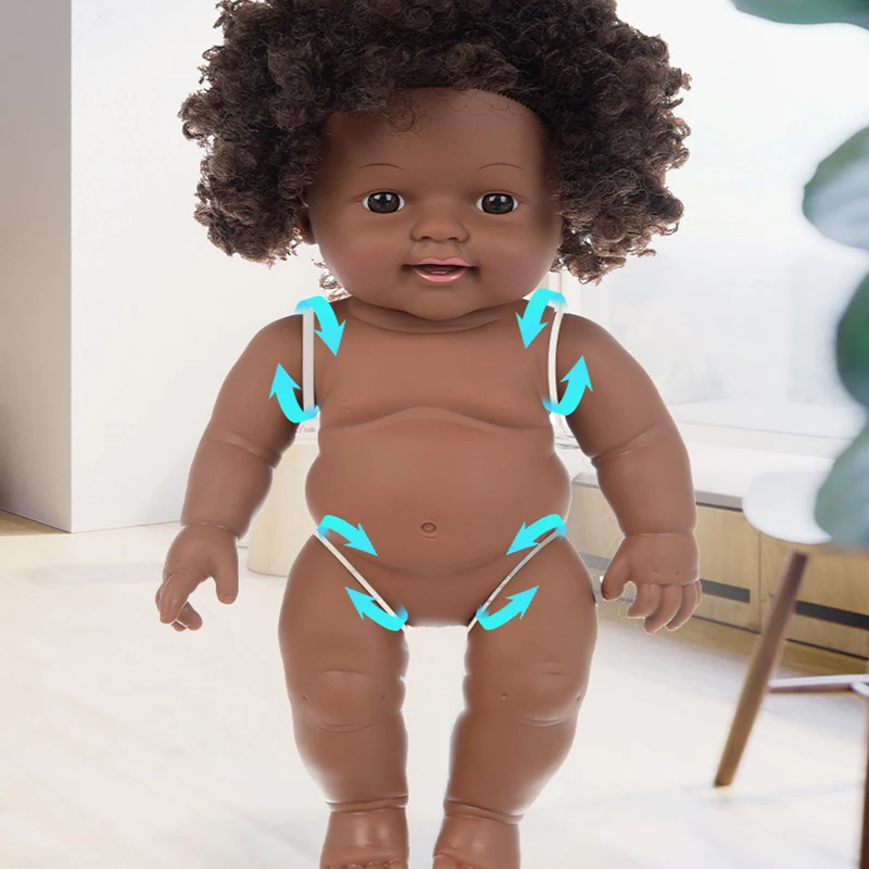 30 см черный Новорожденный Bebe куклы полный силиконовые для игры в ванне на день