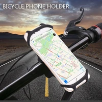 silicone bike phone holder motorcycle bicycle mobile cellphone stand handlebar clip holder