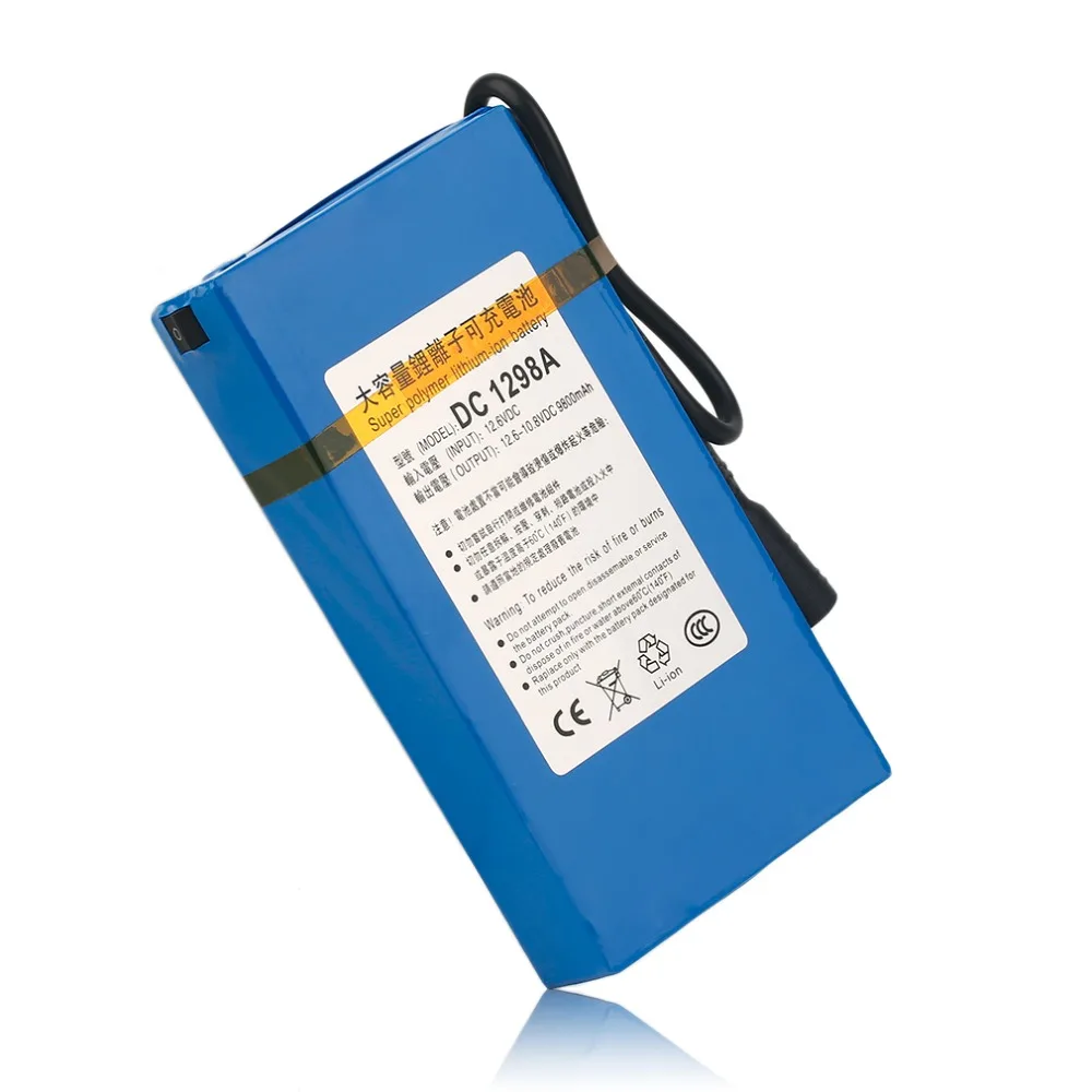 Высококачественная перезаряжаемая литий ионная батарея MLWLE 12 В 9800 мАч