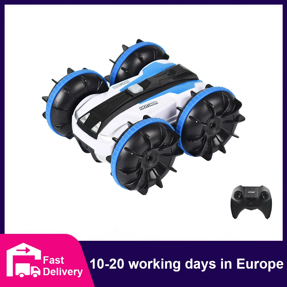 

Amphibious RC Car 1: 20 Scale 4WD Remote Control Cars Boat Waterproof RC Monster Truck Stunt Car All Terrain Water Pool Toys