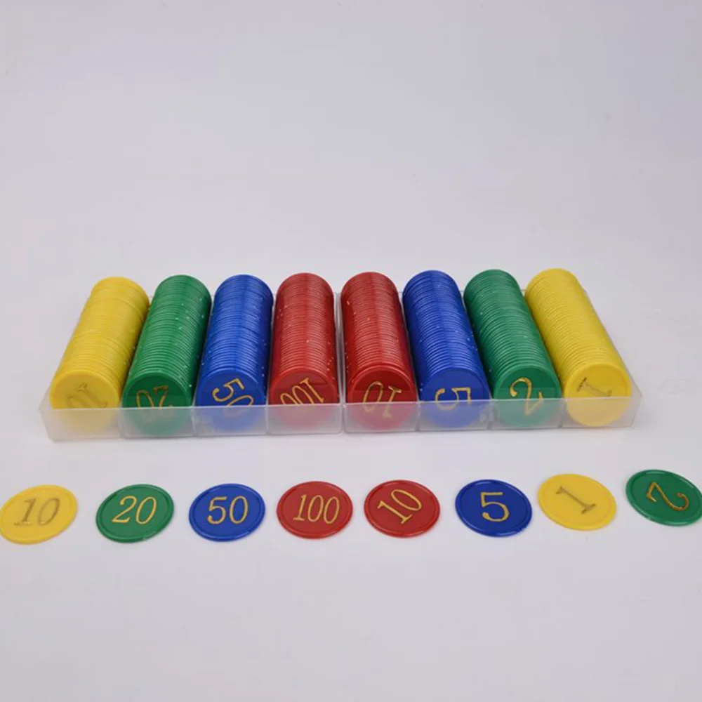 

160Pcs Bingo Counting Chips Markers Learning Points Rewards Raffle Game Chips