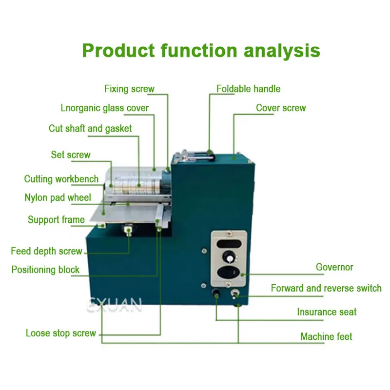 

Leather belt belt cutting machine small cutting machine cutting machine manual leather making process cutting speed adjustable