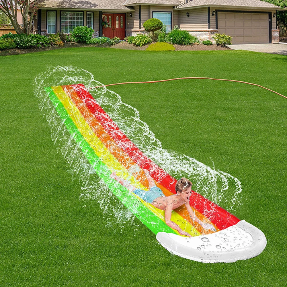 

Inflatable Water Slide Pools Sprinkler Kids Children Summer Swimming Pool PVC Outdoor Backyard Lawn Water Games Toys