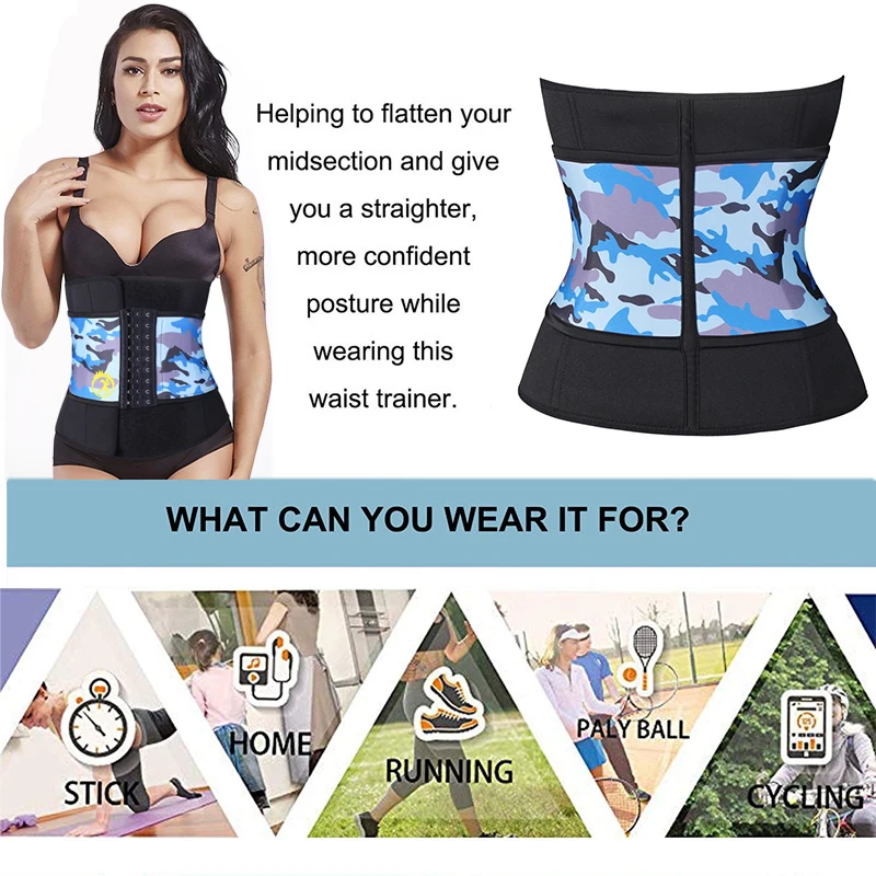 Тренировочный пояс для талии NINGMI Женский неопреновый корректирующий похудения с