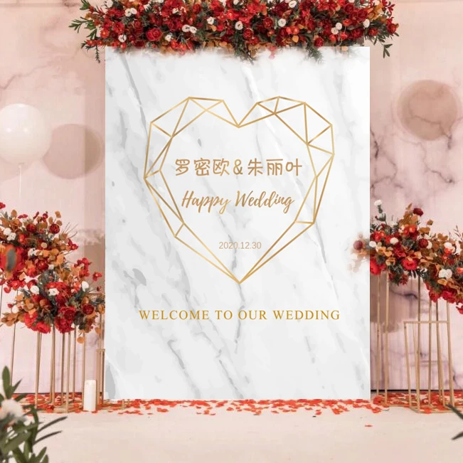 Бесплатная доставка 1 шт. пользовательское имя Дата приветственная доска