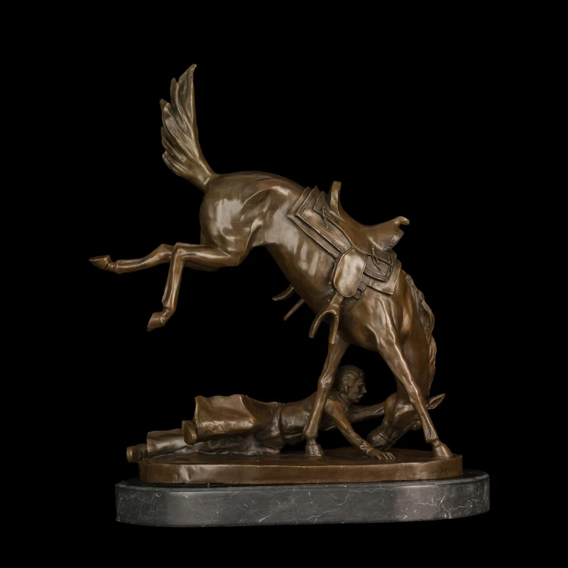 DS-150 бронза-злой из мультфильма Дружба-это чудо с принтом-Статуя-Frederic-Remington