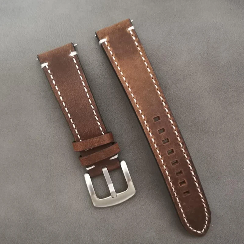 Ремешок мужской из натуральной кожи модный дизайнерский браслет для наручных