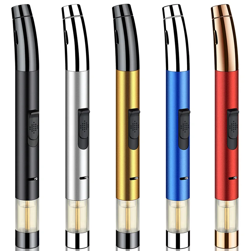 Welding torch igniter outdoor barbecue high temperature kitchen straight-through lighter can set fire upside down spray gun | Дом и сад