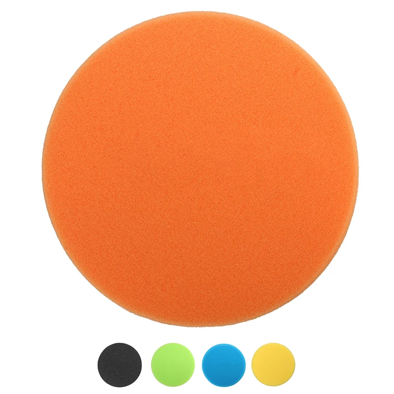 

6 inch 150mm Soft Flat Sponge Buffer Polishing Pad Kit For Auto Car Polisher Color:Black