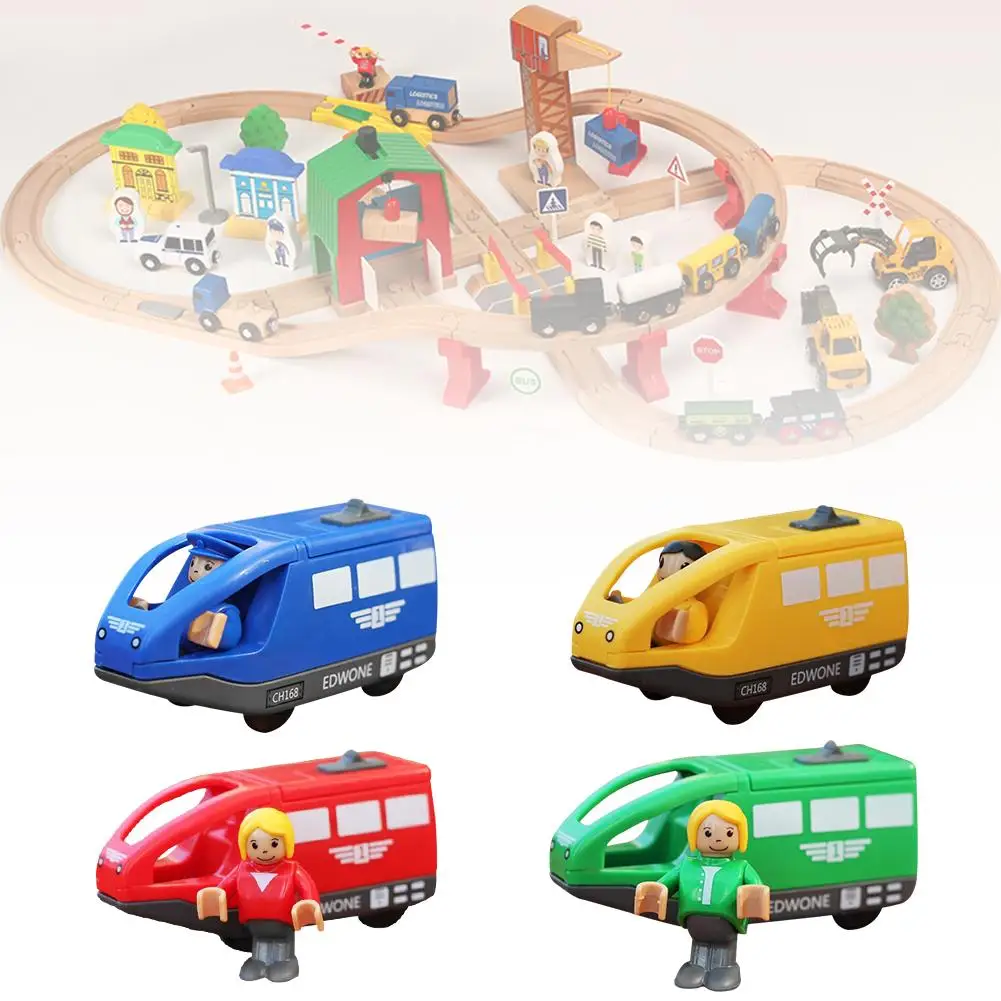 

1pc Plastic Electric Magnetic Train Toy Locomotive Plaything For Thomas Wooden Track Kids Birthday Gift Present Toys