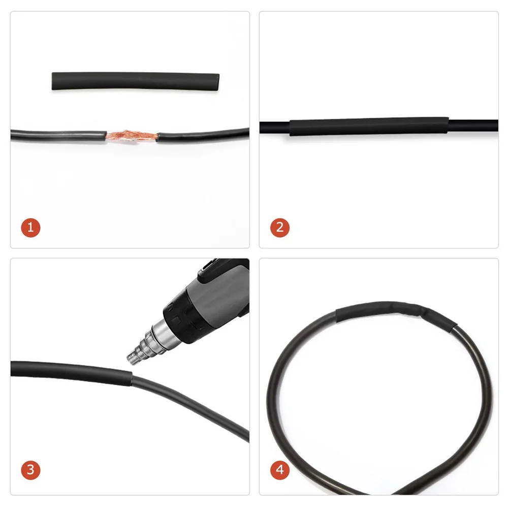

580pcs/Box Heat Shrink Tube Kit Shrinking Assorted Polyolefin Insulation Sleeving Heat Shrink Tubing Wire Cable 8 Sizes