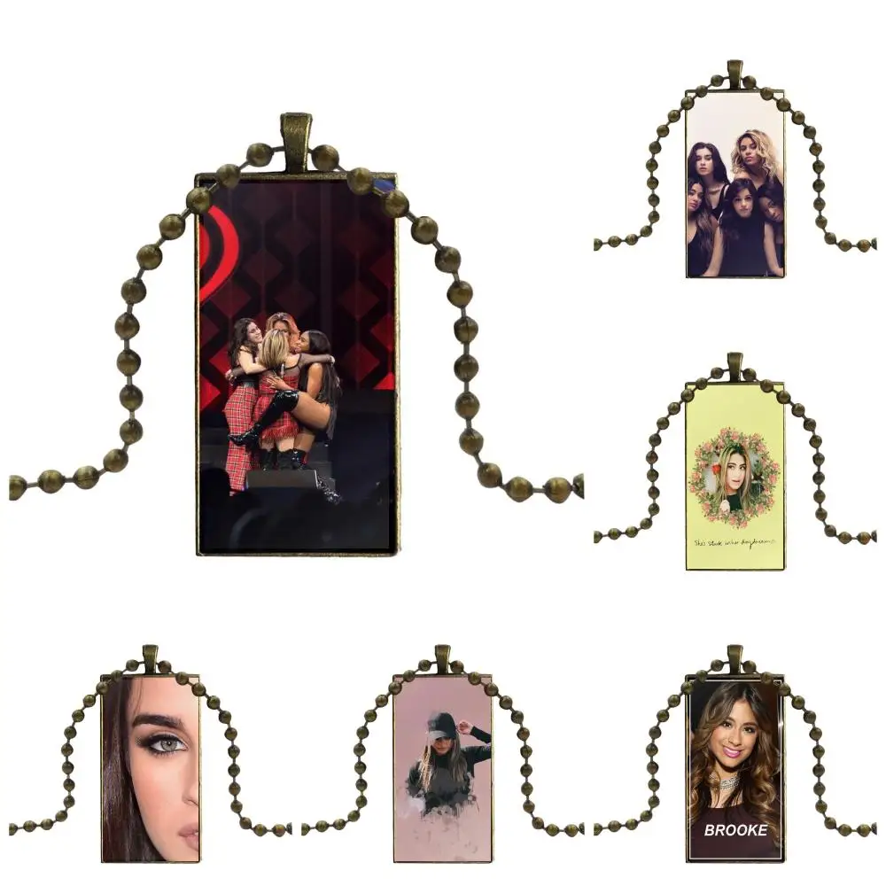 Пятая гармония Элли Брук для женщин мужчин стеклянная подвеска с изображением