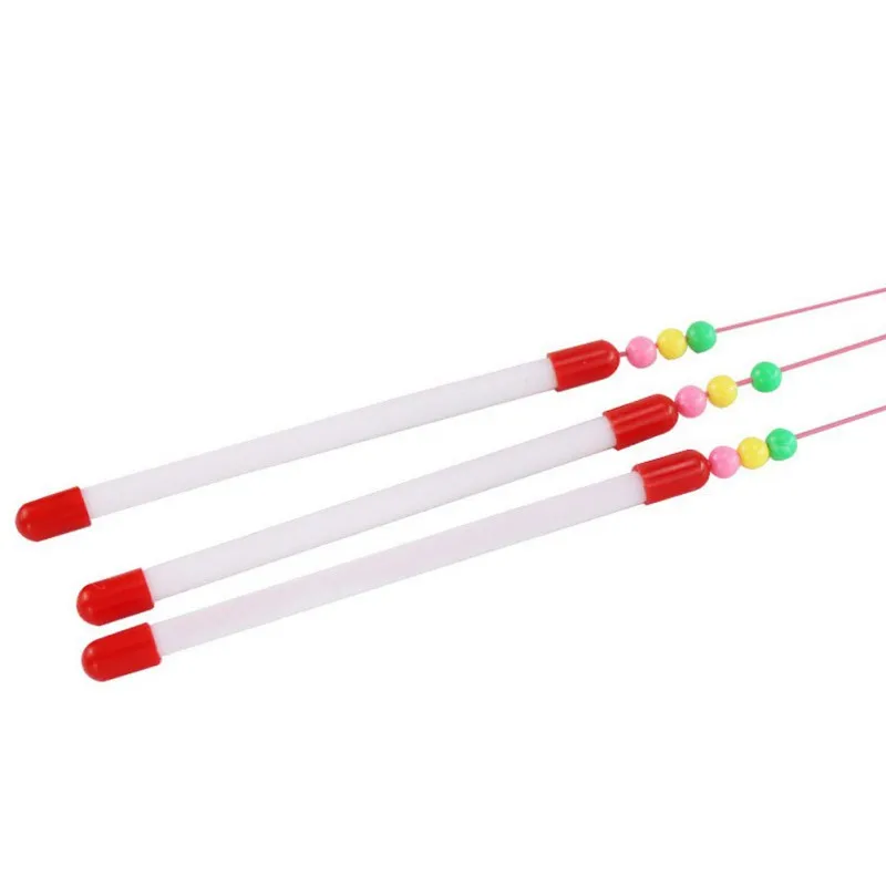 Новый Стальная проволока забавные перо котёнок Кот Игрушка-Дразнилка бусы