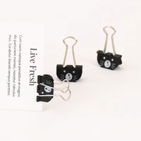 tutu 6pcs cat binder clips for home office books file paper organizer clip food bag clips note clips 25mm school gift h0363