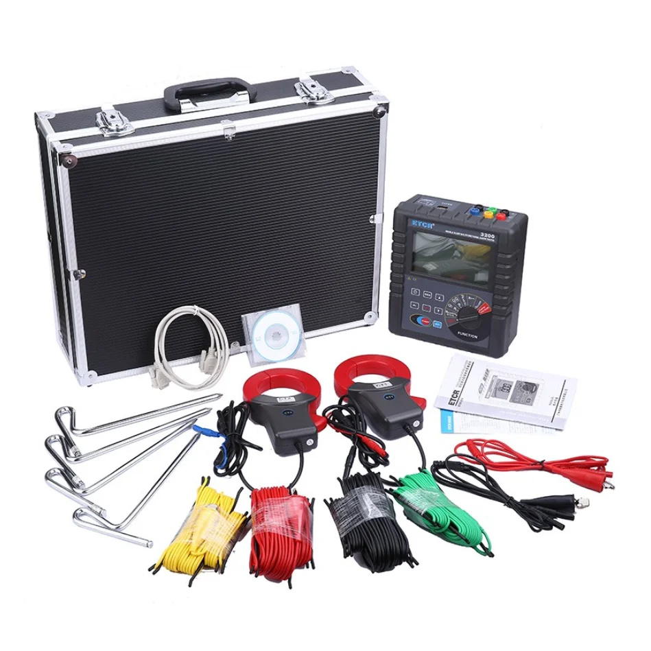ETCR 3200 Double Clamp Multi-Function Grounding Resistance Tester CT size: 68mm Earth Voltage Measurement Range:AC 0600V. | Инструменты