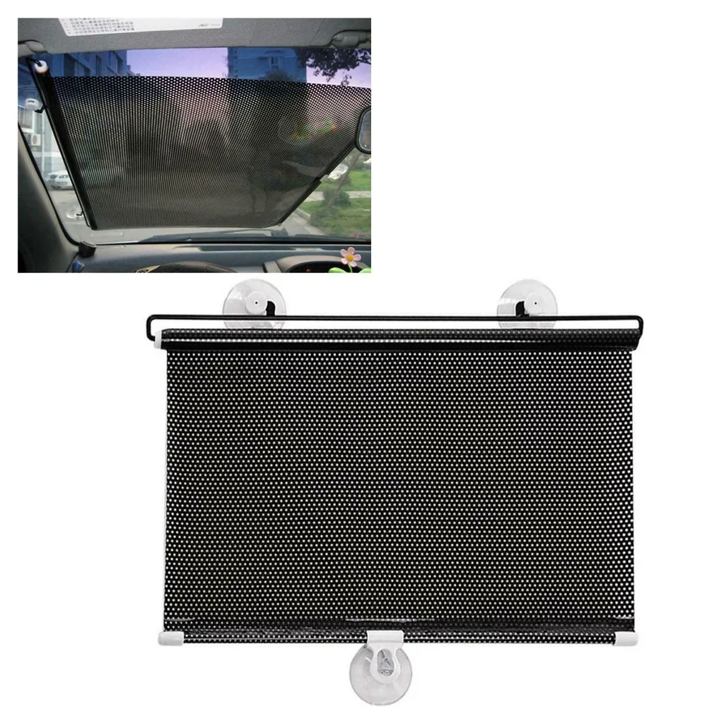 

1PC Car Sun Block Accessories Black Blinds Curtain Film Retractable Shades