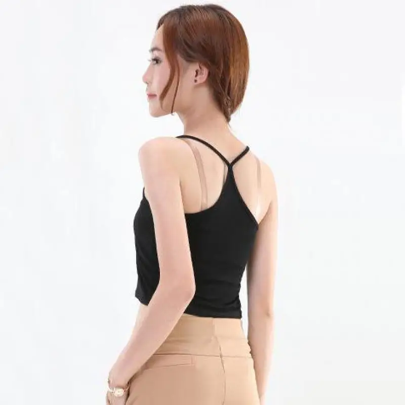 Женские летние топы 2021 корейские модные однотонные привлекательные облегающие