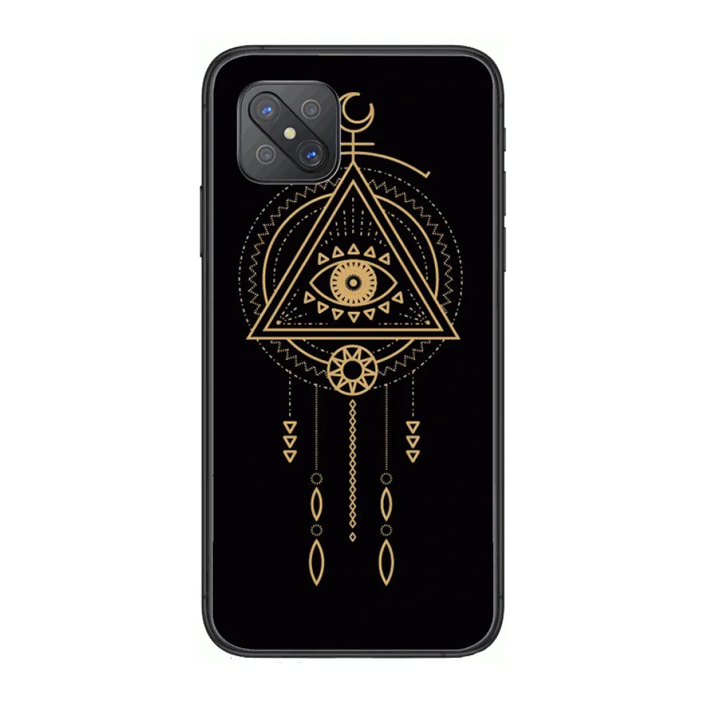 

Luxury Lucky eye blue evil eye Fashion Phone Case cover For OPPO A91 9 83 79 92s 5 F9 A7X Reno2 Realme6pro 5 black tpu cell