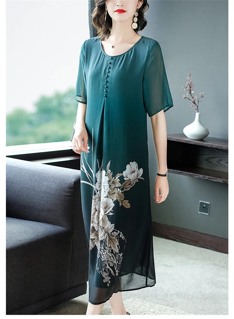 Платье для женщин длинное лето 2020 новое платье с коротким рукавом женское из