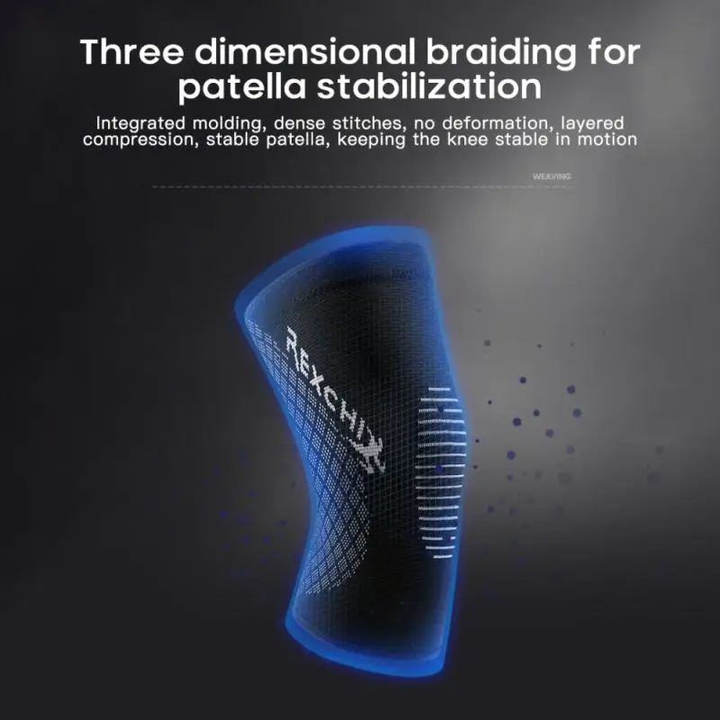 

Breathable Cycling Elbow Bike Knee Pads Four Way Stretch Knit Nylon Professional Kneecap Knee Gear Sports Safety Sportsw