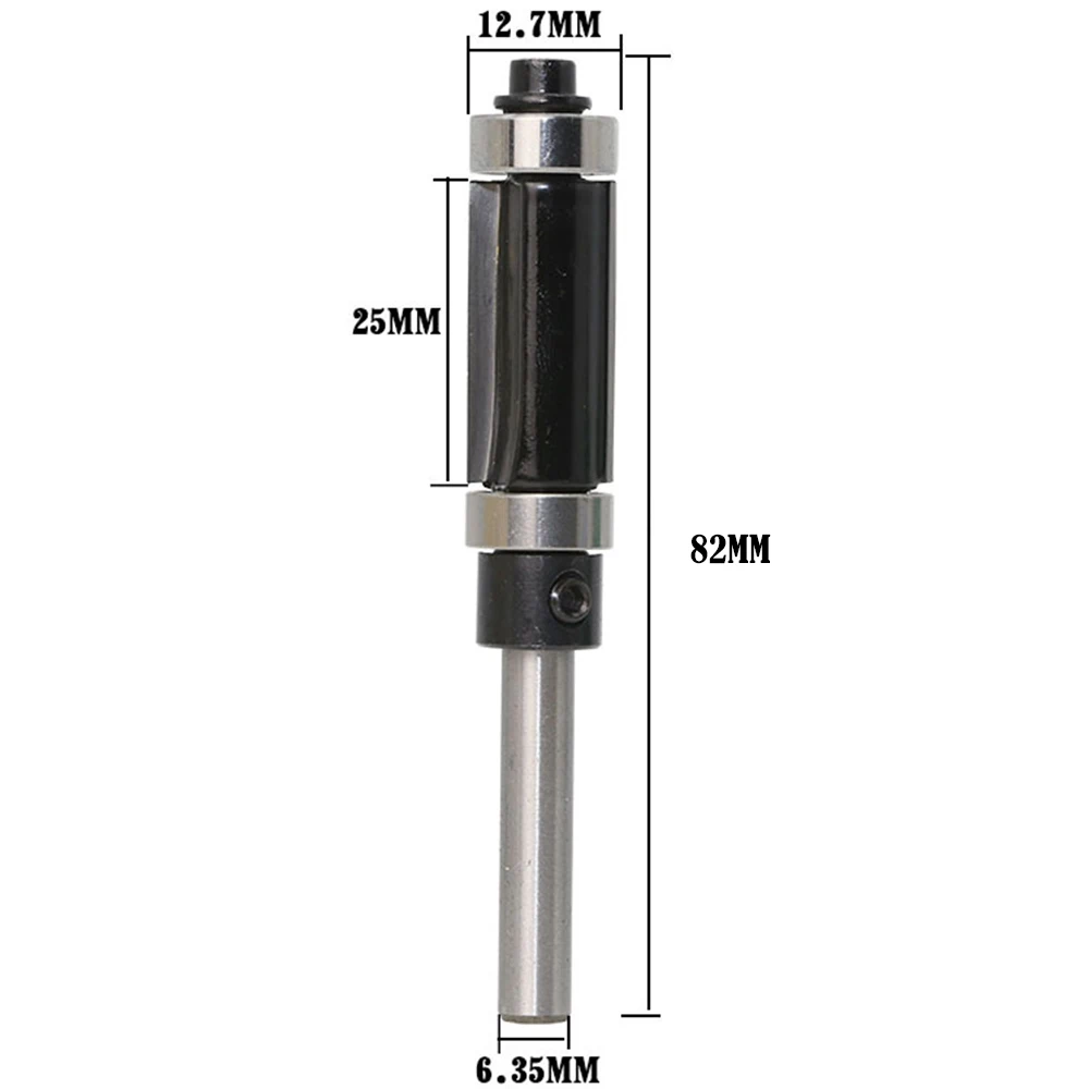 New Style Flush Trim 1/4Inch Shank Dual Bearing Carbide FlushTrim Router Bit Woodworking Handmaking Trimmer | Инструменты