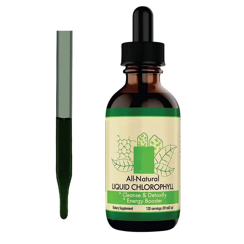 59ml Chlorophyll Liquid Drops All-Natural Concentrate Energy Booster Digestion and Immune System Supports Internal Deodorant | Дом и сад