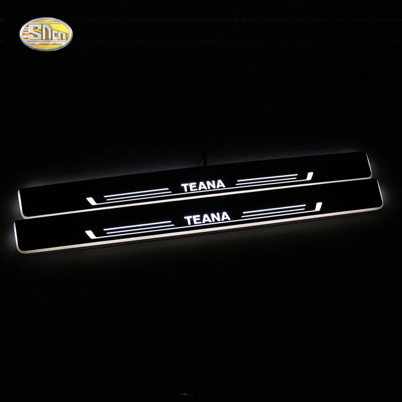 Светодиодная подвижная педаль SNCN для Nissan Teana 2010 ~ 2020 автомобильная акриловая