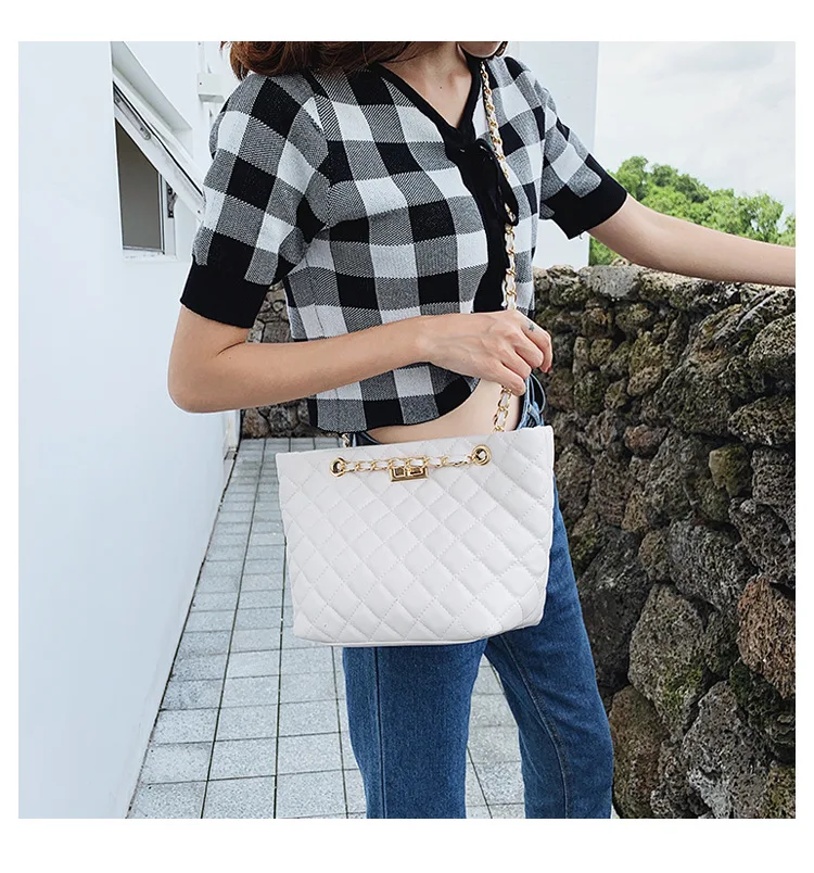 

Fashion Shoulder Bag for Women Handbag Messenger Bag Large Capacity Rhombus Chain Bag for Teen Girls