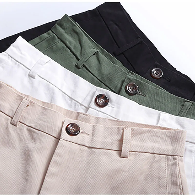 

Shorts Women High Waist Wide Leg Casual 2021 Casual Tooling Pure Cotton Hot Pants Loose Shorts thin Wide-leg Five-point Pants