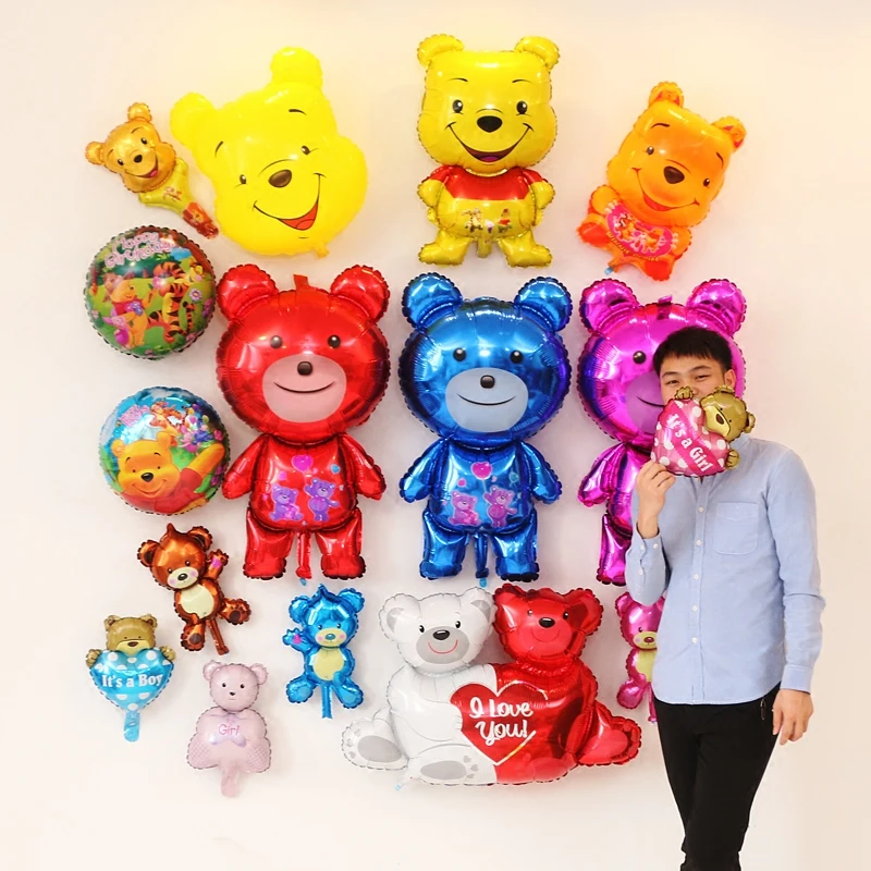 Детские различные милые вечерние украшения для дня рождения алюминиевые шары с