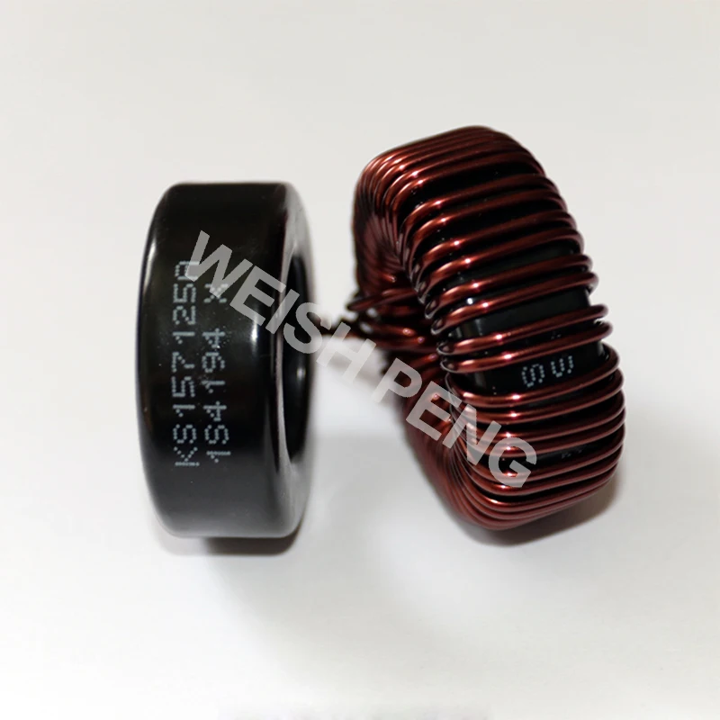 KS157125A-100uh 30A включают в себя: ферросилиций-алюминиевый тороидальный сердечник