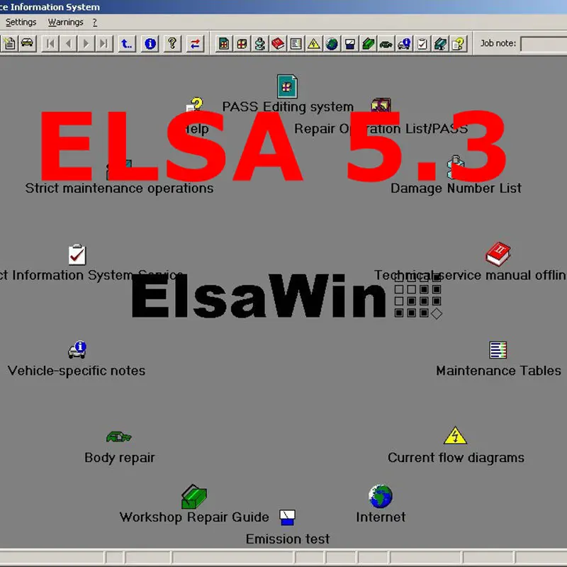 

2020ELSAWIN 6.0 Auto Repair Software Newest for Au.di for V.W Auto Repair Data elsa6.0 installed well on 250gb HDD ready to use