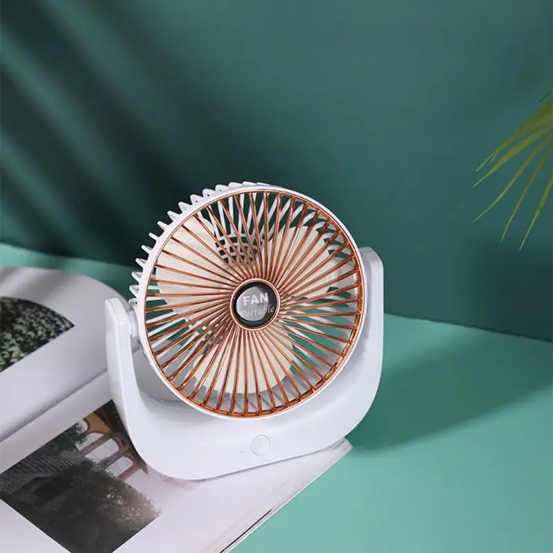 

Mini USB Charging Fan 3 Speed Adjustable Handheld Air Cooler 360 Rotation Fan