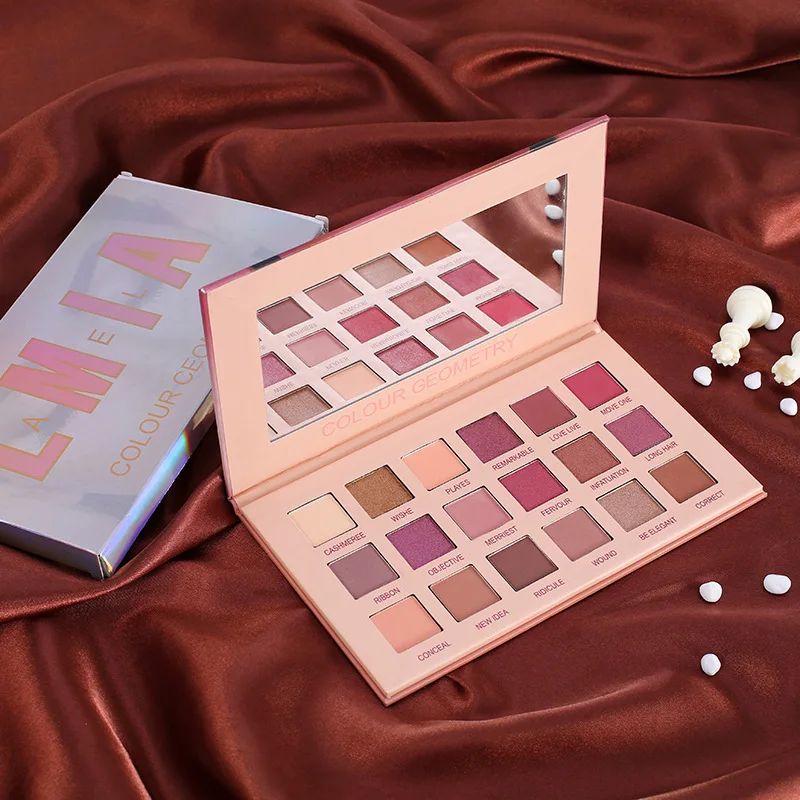 

Makeup Tools Desert Rose Gold 18 colour Eyeshadow palette Earth Shimmer Eyeshadow Waterproof Not Smudge Cosmetics for face New