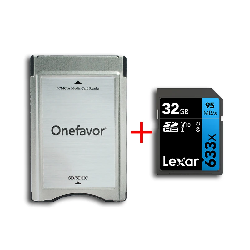 Оригинальная карта памяти Lexar 633x32 Гб U1 SDHC SDXC 95 МБ/с./с SD с адаптером кардридер PCMCIA