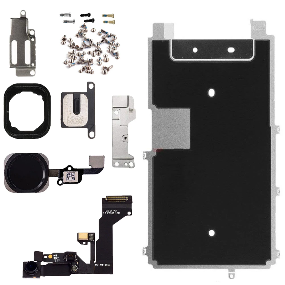 

full set Screen LCD parts Front Camera Flex Cable home button key earpiece full set screws Replacement for iPhone 6s 6s Plus