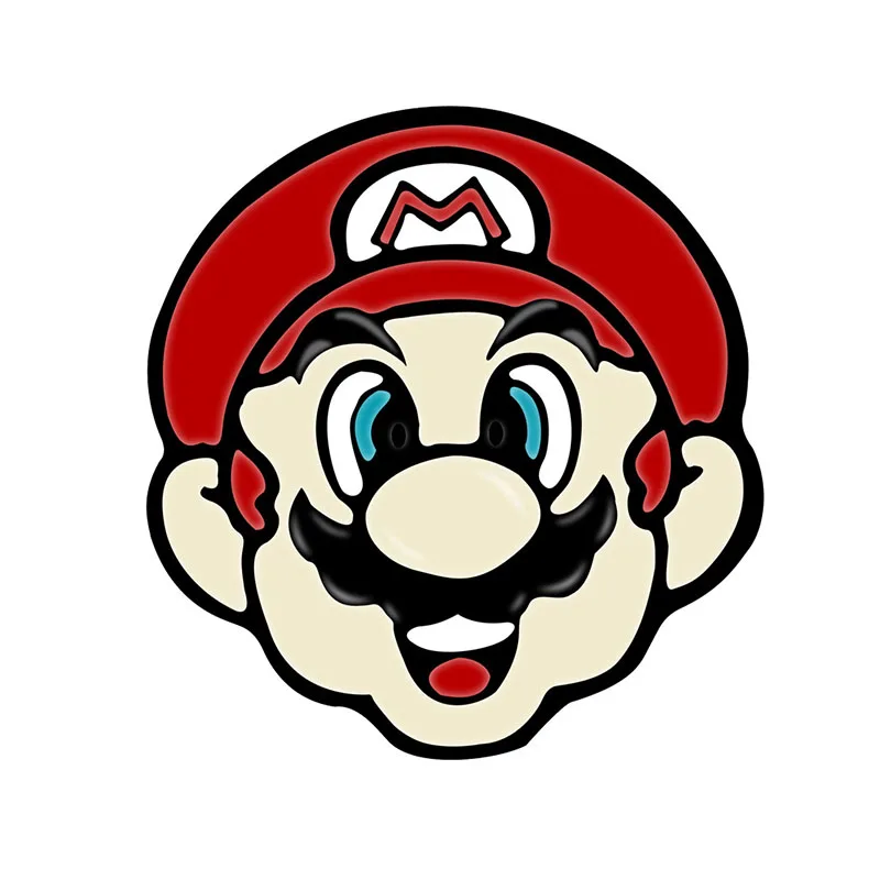 Брошь в виде Марио и эмалированная заколка стиле ретро | Украшения аксессуары