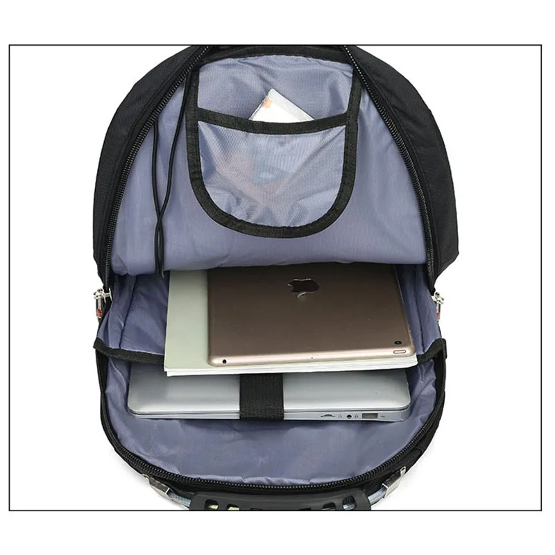 Рюкзак мужской для ноутбука 15 6 '' с USB-зарядкой и защитой от кражи | Багаж сумки