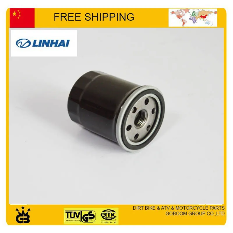 Бесплатная доставка масляный фильтр двигателя очиститель LINHAI 600cc 520CC 550CC lh520 lh550