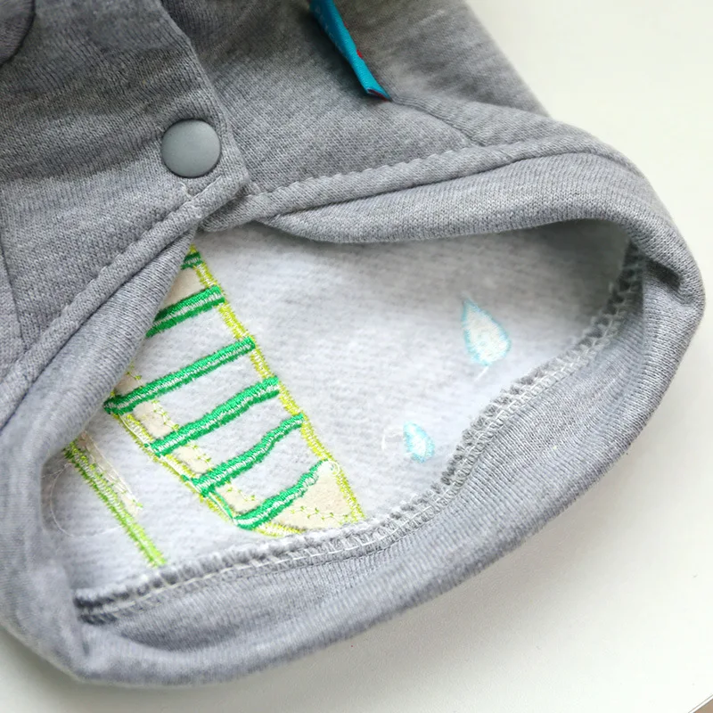 

Pet dog cats autumn and winter new plus velvet hooded cat costume crocodile unicorn dog sweater