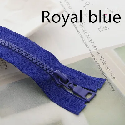 Royal blue Meetee, 4 шт., 55 см, 90 см, 5#, резиновая длинная молния, открытый конец, сумки на молнии, пальто, пуховик, для шитья, украшения одежды, аксессуары для рукоделия, AP204 - Цвет: Royal blue